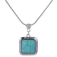 collier bleu turquoise