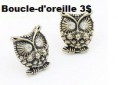 Boucle-D'oreille hibou