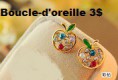 Boucle-D'oreille pomme